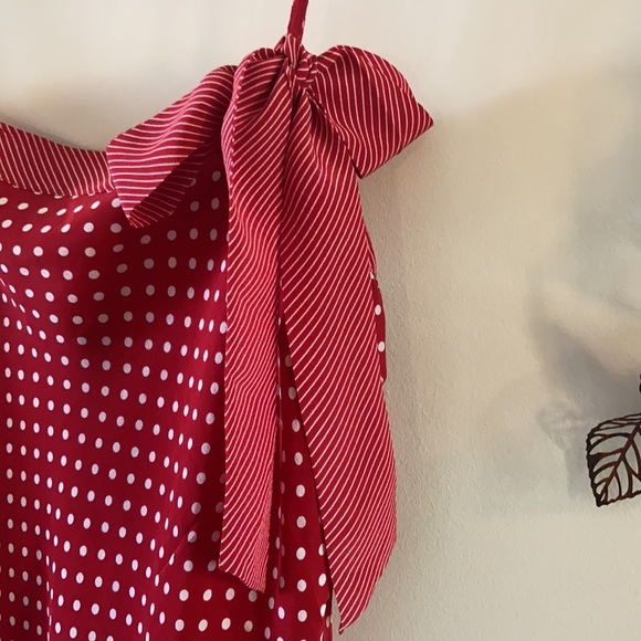 Red polka dot camisole - Picture 2 of 4